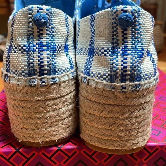 Tory Burch Florence Platform Espadrille/Textile Shoes, Size 8M - Picture 4 of 10